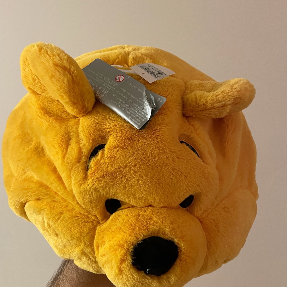 Disney Winnie the Pooh Plush Pillow - Yellow NWOT